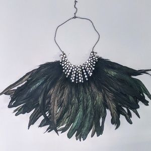 Feather Statement Necklace